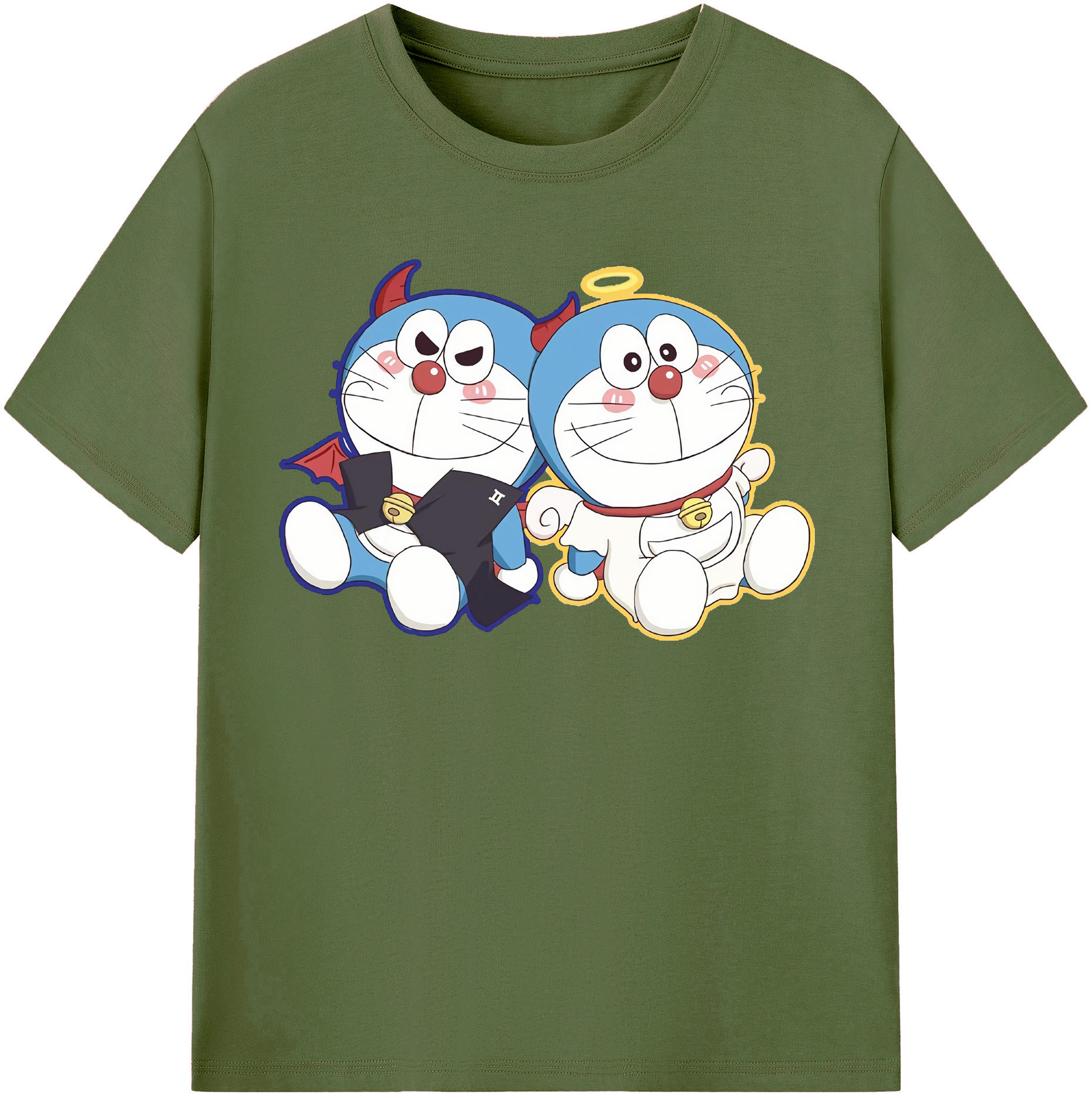 （画像用） ドラえもん Doraemon 綿100％半袖Tシャツ（フロントプリント）